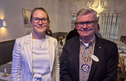 Jessica Cedervall, VD på NG Nordic Sverige AB och vår president Göran Eriksson