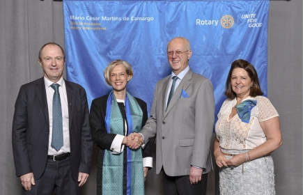 John Svenson, Margit Svenson, Mário César Martins de Camargo och Denise da Silva de Camargo