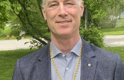 Daniel Bergström, president i Knivsta Rotaryklubb 2026-2027